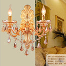 DecorBites™ Gold Crystal Wall Light Indoor Lamp - Elegant Alloy Crystal Candle Design
