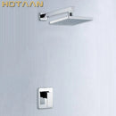 DecorBites™ Brass Lanos Rain Shower Set, Bath Mixer Wall Tap for Hotels