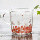 DecorBites™ Glass Coffee Mug 320ml Cute Squirrel Tea Cup Heat Resistant Beer Mug