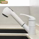 DecorBites™ Black Polished Kitchen Faucet Pull Out Spray Mixer Tap Hot Cold Water 360°