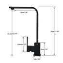 DecorBites™ Kitchen Faucet: Brushed Gold/Nickle/Black Hot Cold Mixer Crane Water Tap