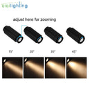 DecorBites™ Adjustable Beam Angle Rail Track Spotlight for Clothing Shoes Shop Galleries
