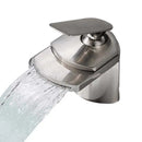 DecorBites™ Golden Brass Waterfall Vessel Sink Faucet - Chrome Bathroom Vanity Tap