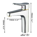 DecorBites™ Golden Chrome Brass Bathroom Sink Faucet Mixer