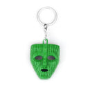 Punk Jim Carrey Movie The Mask Keychain Keyring Fancy Dress Loki Halloween key chains Pendant Funny Car Chaveiro