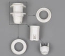 DecorBites™ E27 Lamp Bulb Holder Fitting, Black/White, 110v-220v Lighting Accessory