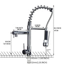 DecorBites™ Kitchen Faucet Pull Out Dual Spout Single Handle Mixer Tap 360 Rotation