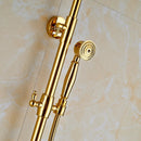 DecorBites™ Golden Shower Mixer Taps with 8" Rainfall Shower Head and Handshower