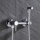 DecorBites™ Bidet Shower Faucet Set: Matte Black Brass Hygienic Spray Tap with Hot/Cold Mixer