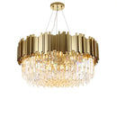 DecorBites™ Gold LED Crystal Ceiling Chandelier for Elegant Home Decor