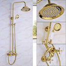 DecorBites™ Dual Handle Wall Mounted Rainfall Shower System with Sliding Bar