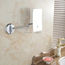 DecorBites™ 3X Magnifying Wall Makeup Mirror for Bathroom with Folding Arm - Lady Square