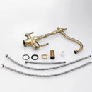 DecorBites™ Gold Kitchen Faucet with 360 Rotation, Cold/Hot Mixer Tap & Water Purification