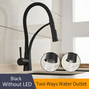 DecorBites™ LED Kitchen Faucet with Rubber Design and Single Handle Pull Down