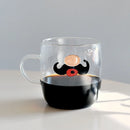 DecorBites™ Glass Coffee Mug 320ml Cute Squirrel Tea Cup Heat Resistant Beer Mug