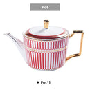 DecorBites™ Gold Porcelain Coffee & Tea Set - Luxury Bone China Porcelain Coffeeware