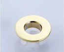 DecorBites™ Gold Brass Sink Overflow Cover Six-foot Ring Insert - Bathroom Basin Faucet