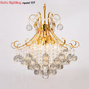 DecorBites™ Crystal Chandelier: Modern Silver/Gold Lustre De Cristal Pendant Light for Living Room