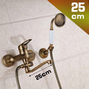 DecorBites™ Brass Long Nose Shower Faucet Wall Mount Single Handle Mixer Tap