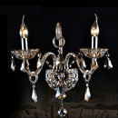 DecorBites™ Clear Crystal Wall Lamp with LED Bulbs for Luxury Bedside Lighting