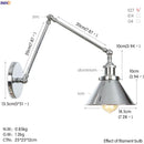 DecorBites™ Industrial Retro LED Wall Sconce Adjustable Loft Style Edison Wall Lights Fixtures