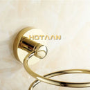 DecorBites™ Brass Hair Dryer Holder Stand Shelf Rack in Gold Color Solid & Anti-rust (YT-8204)