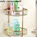 DecorBites™ Bathroom Accessories Set: Towel Rack, Bar, Holder, Hook - Antique Brass/Ceramic/Copper
