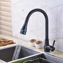 DecorBites™ Gold Brass Kitchen Faucet Rotatable Mixer Tap Single Handle Hot&Cold Water