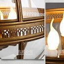 DecorBites™ Bronze Black Glass Globe Chandelier for Foyer