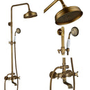 DecorBites™ Dual Handle Shower Faucet Set with 8" Rain Shower Head