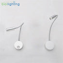 DecorBites™ 3W Flexible Gooseneck LED Wall Sconce for Bedroom Reading, Aluminum Lightning