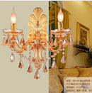 DecorBites™ Gold Crystal Wall Light Indoor Lamp - Elegant Alloy Crystal Candle Design