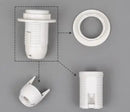 DecorBites™ E27 Lamp Bulb Holder Fitting, Black/White, 110v-220v Lighting Accessory