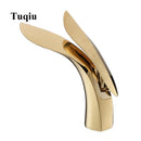 DecorBites™ Gold Brass Bathroom Faucet Single Handle Basin Mixer Tap - Rose Gold