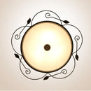 DecorBites™ Glass Round Ceiling Light - 45cm/63cm Diameter, Gilt Finish Industrial Lamp