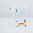 DecorBites™ Glass Coffee Mug 320ml Cute Squirrel Tea Cup Heat Resistant Beer Mug