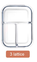 DecorBites™ Kids Lunch Box: Korean Style Glass Bento with Compartments, Microwave Safe, Food Storage