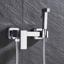 DecorBites™ Bidet Shower Faucet Set: Matte Black Brass Hygienic Spray Tap with Hot/Cold Mixer