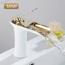 DecorBites™ Copper Waterfall Vanity Faucet for Modern Basin Mixer Tap - 83008W