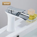 DecorBites™ Copper Waterfall Vanity Faucet for Modern Basin Mixer Tap - 83008W