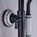 DecorBites™ Dual Handle Shower Faucet Set with 8" Rainfall Head and Handshower