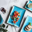 DecorBites™ Ice Cracking Glaze Ceramic Tableware Set - Blue Color