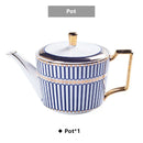 DecorBites™ Gold Porcelain Coffee & Tea Set - Luxury Bone China Porcelain Coffeeware