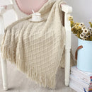 DecorBites™ Knitted Throw Blanket Grey Yellow Black Grey Sofa 130x170cm Diamond Acrylic