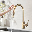 DecorBites™ Gold Kitchen Faucet with Touch Sensor Control for Sensitive Mixer Experience