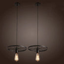 DecorBites™ Iron Wheel Chandelier | Retro Loft Industrial Pendant Light for Dining Room