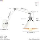 DecorBites™ Industrial Retro LED Wall Sconce Adjustable Loft Style Edison Wall Lights Fixtures