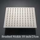 Modern white chrome square rainfall shower head bathroom fixture