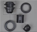 DecorBites™ E27 Lamp Bulb Holder Fitting, Black/White, 110v-220v Lighting Accessory