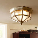 DecorBites™ Copper Ceiling Lamp: Retro American European Living Room Bedroom Light